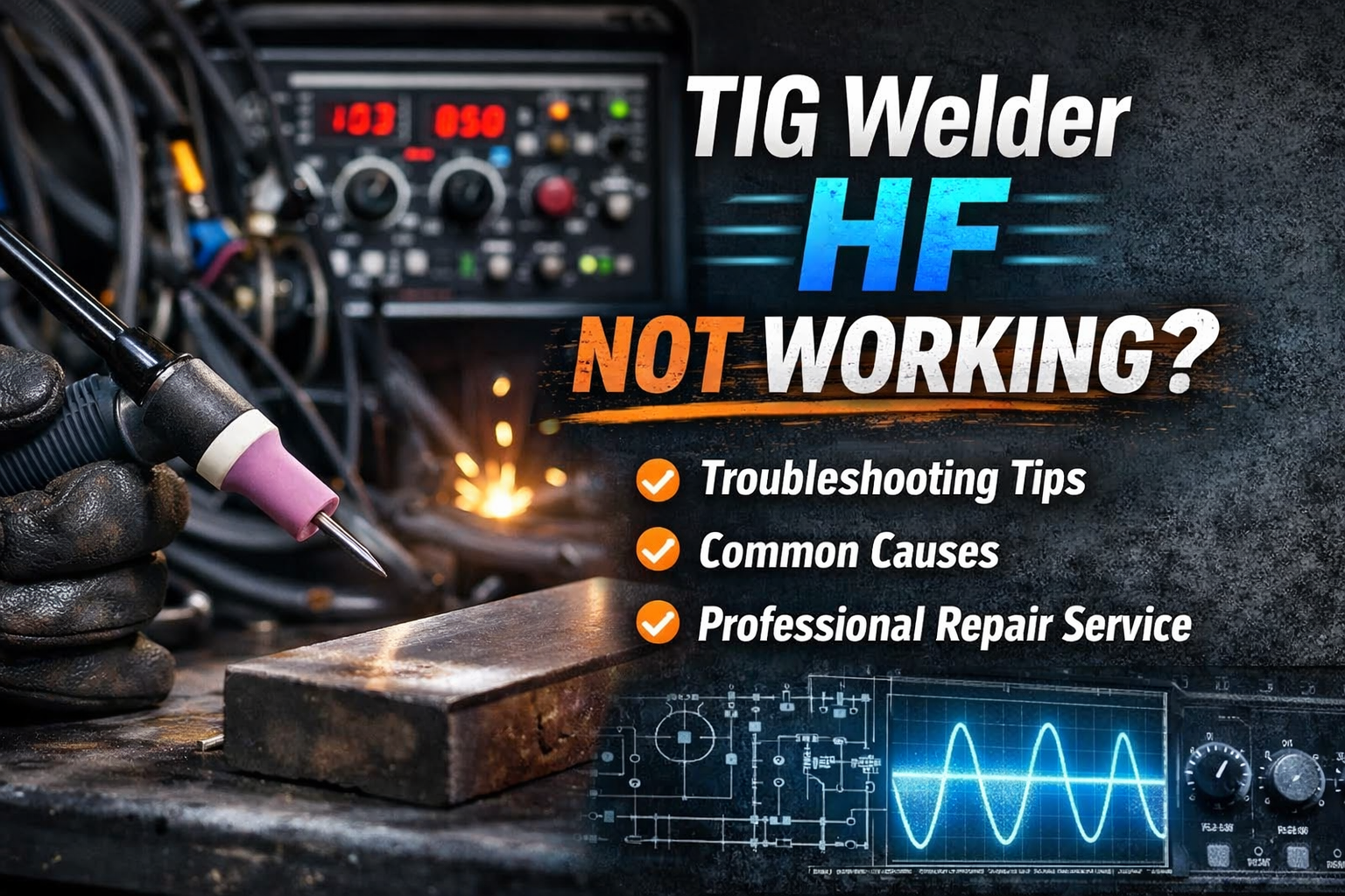 tig welder hf not working