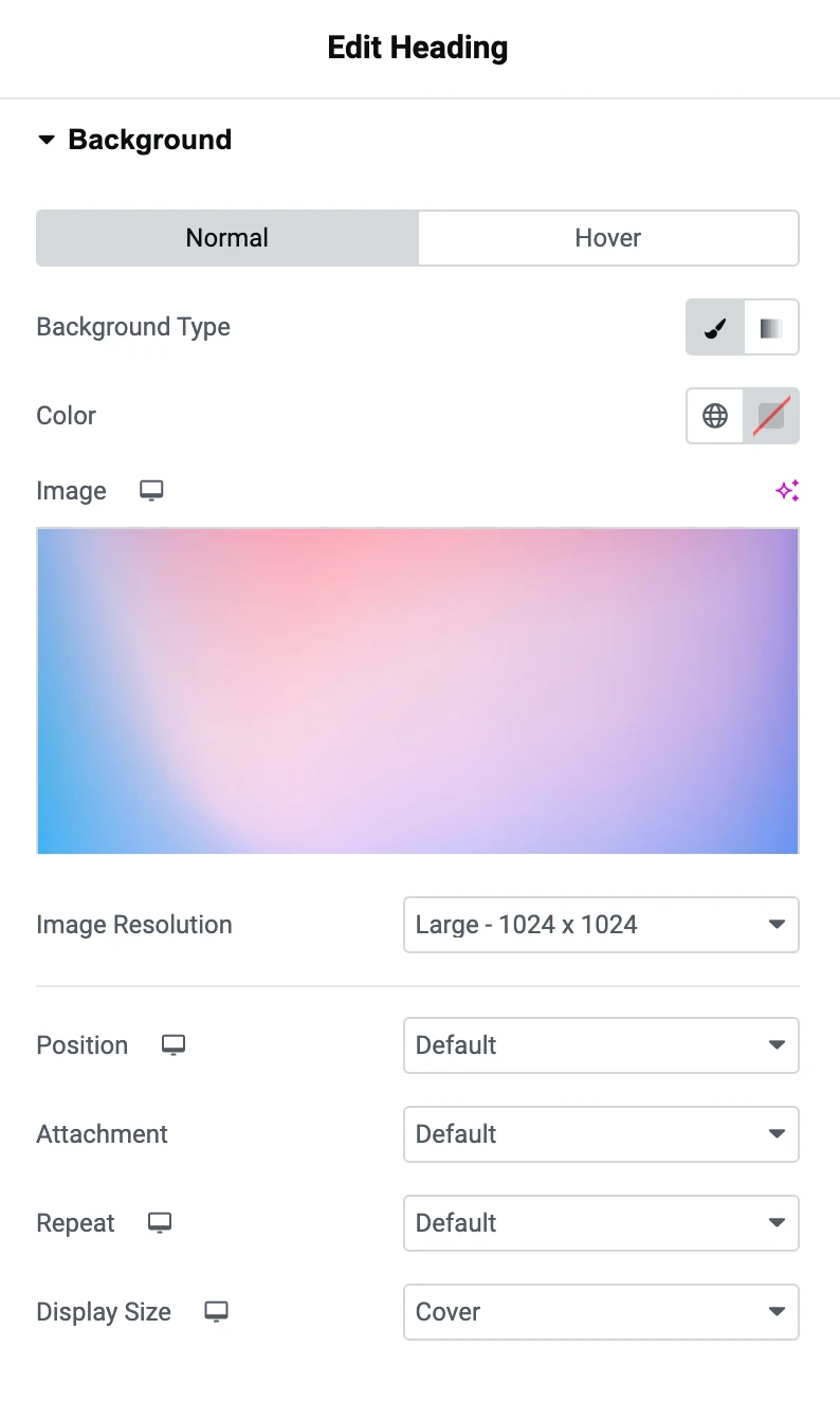 Add a background image to the heading in Webflow