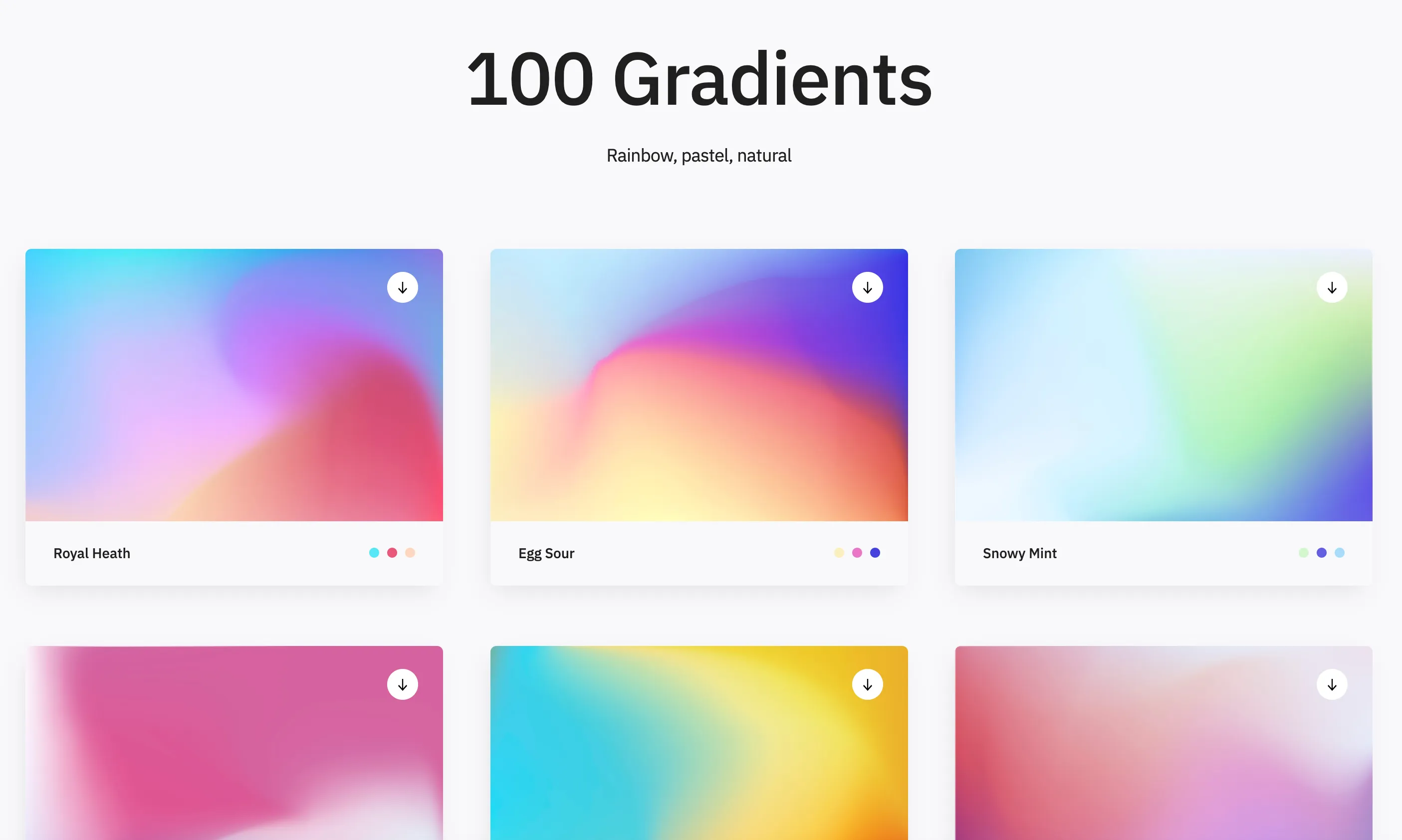 100 free mesh gradients