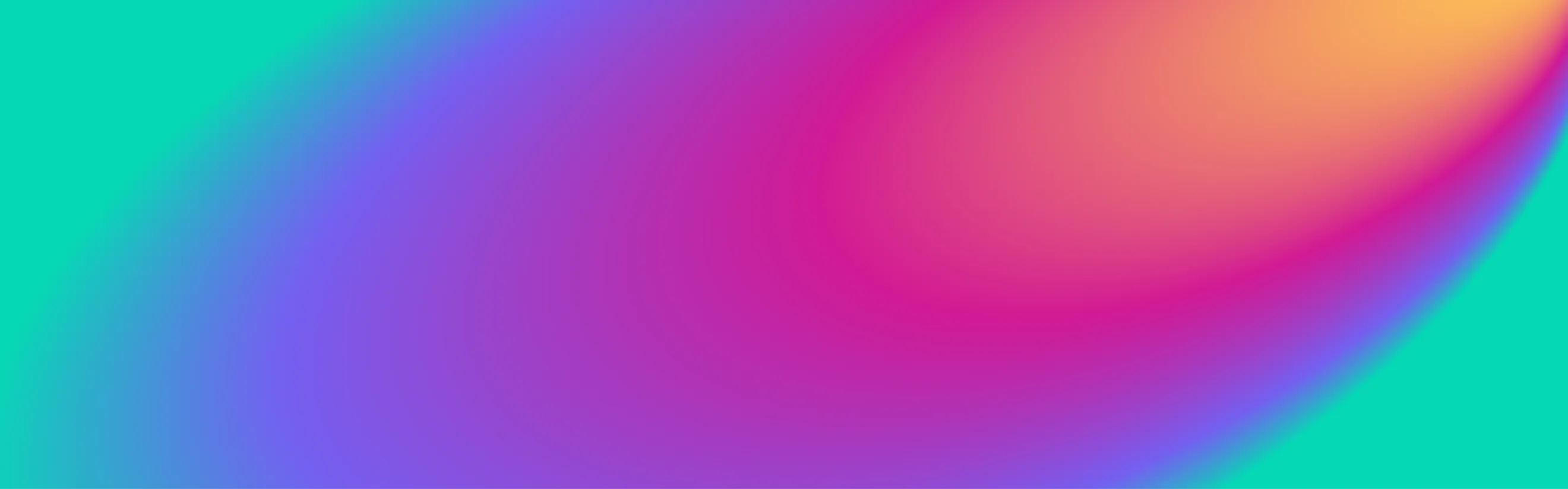 Fluid gradient background by Hovski Studio transitioning from teal to purple, magenta, and yellow-orange for the Psychedelics Today content system.