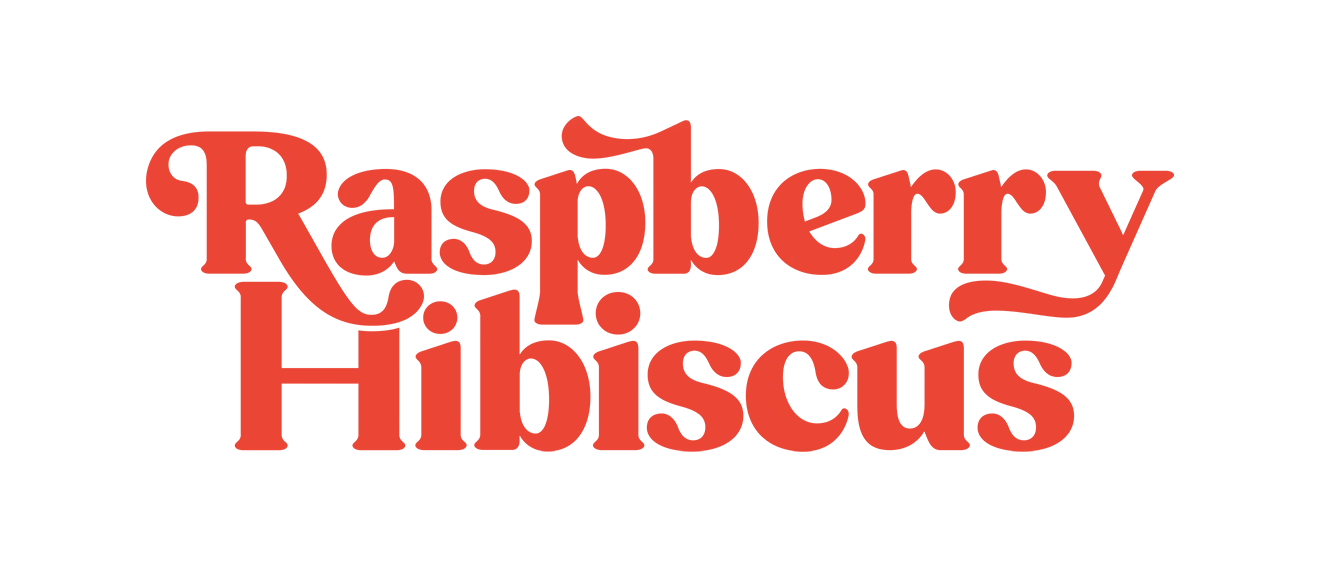 Artizen Raspberry Hibiscus custom typography designed by Hovski Studio.