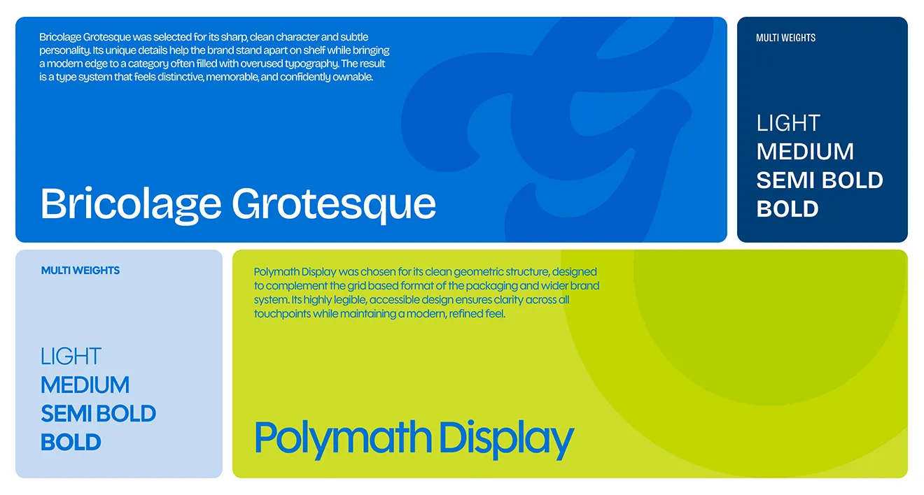 Goodlather brand identity guidelines page detailing type scale and typography rules by Hovski Studio.