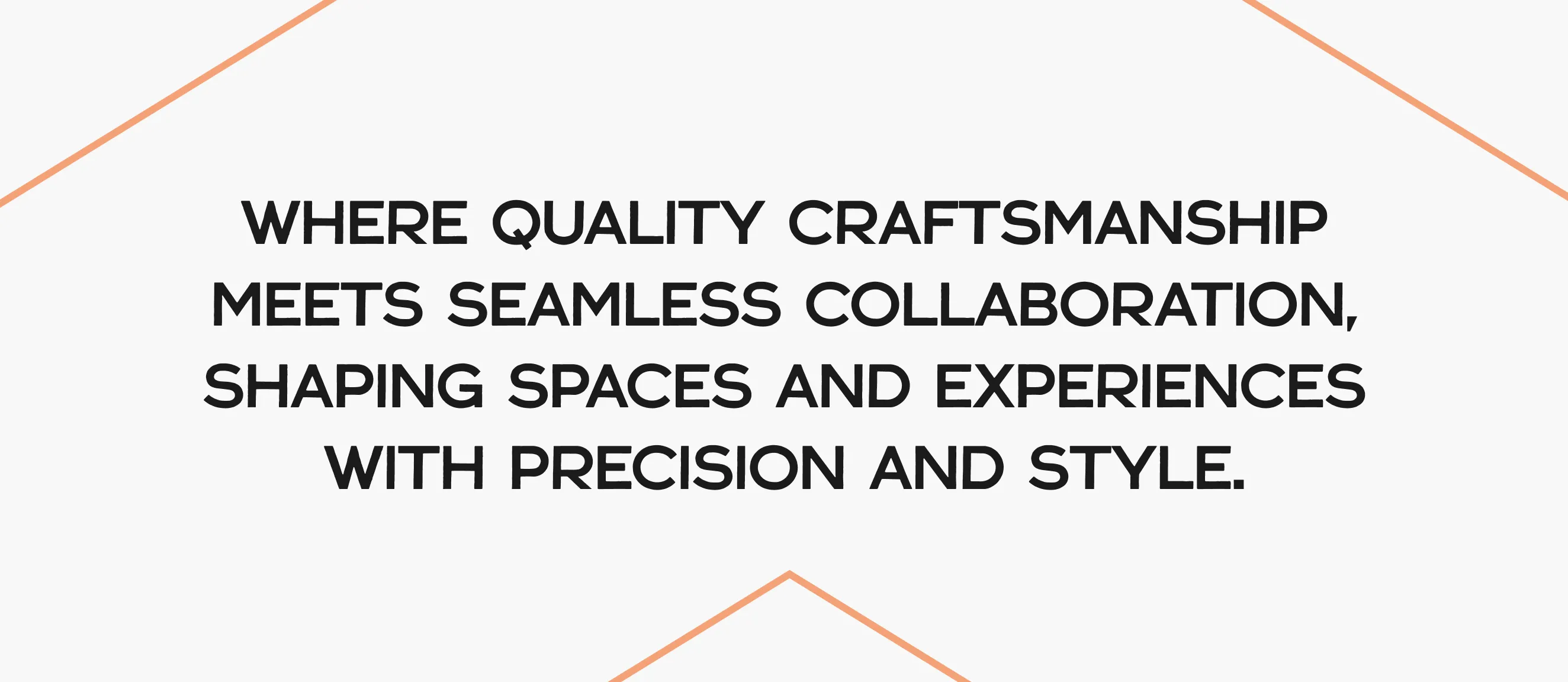 Lukas Grant Fabrication brand mission statement typography display by Hovski Studio.