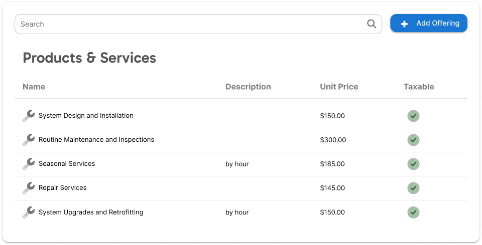 irrigation price book