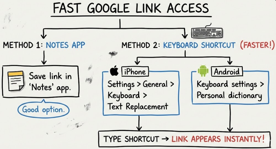 how to create google review link shortcut