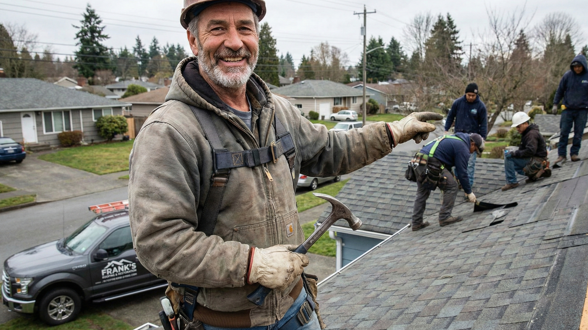 small roofing business owner