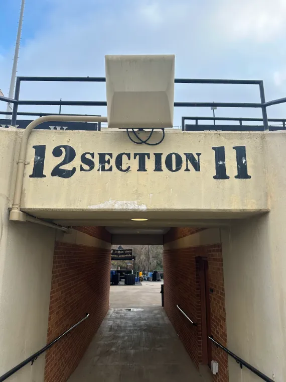 Section 11 tunnel at the stadium