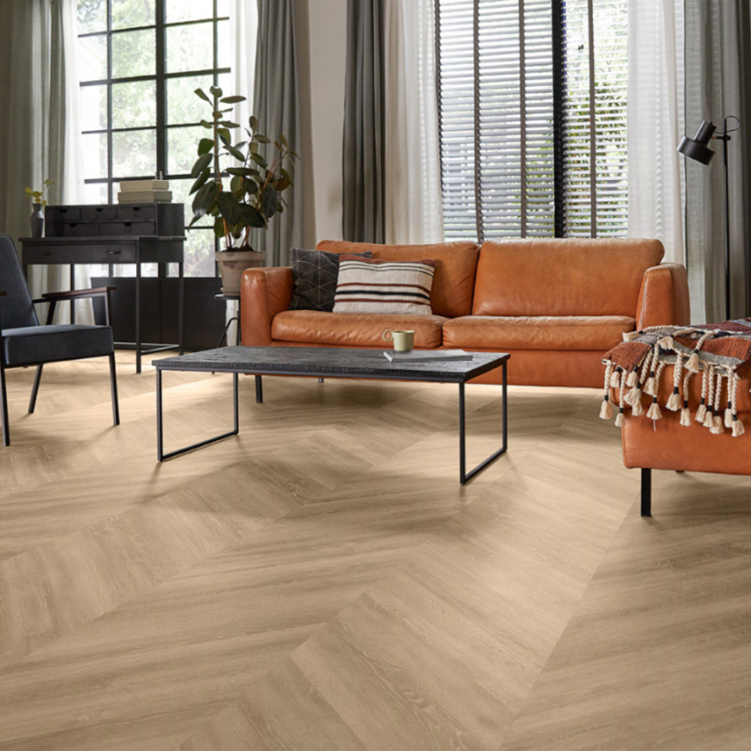 Vinil pod Parva oak chevron Piedmont 80.1x13.34