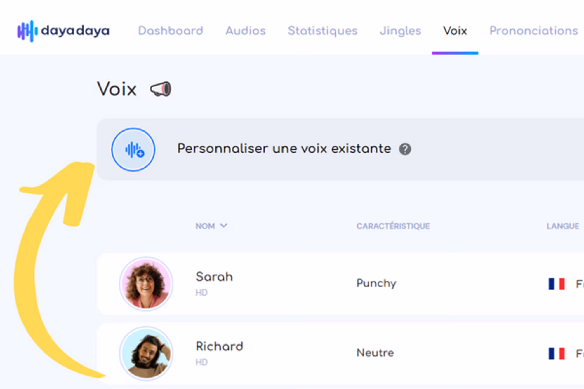 Personnaliser les voix de synthèse