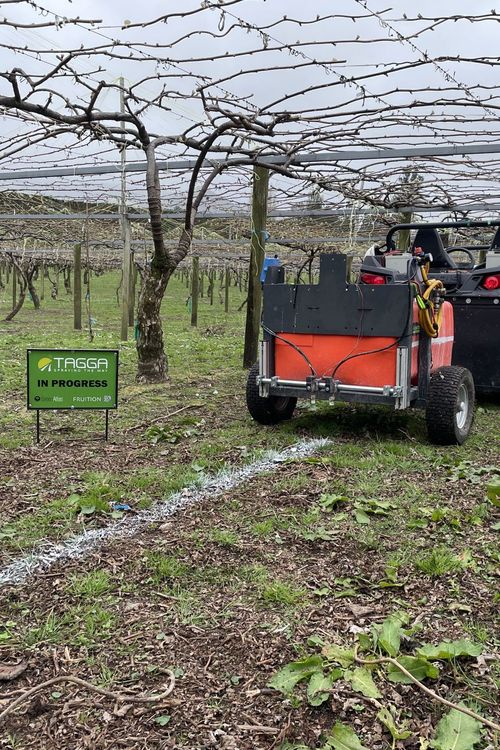 Fruition's Tagga unit on a kiwifruit orchard in Te Puke.