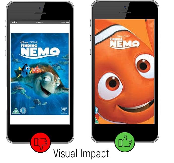 Illustration of MMS design for small mobile screens