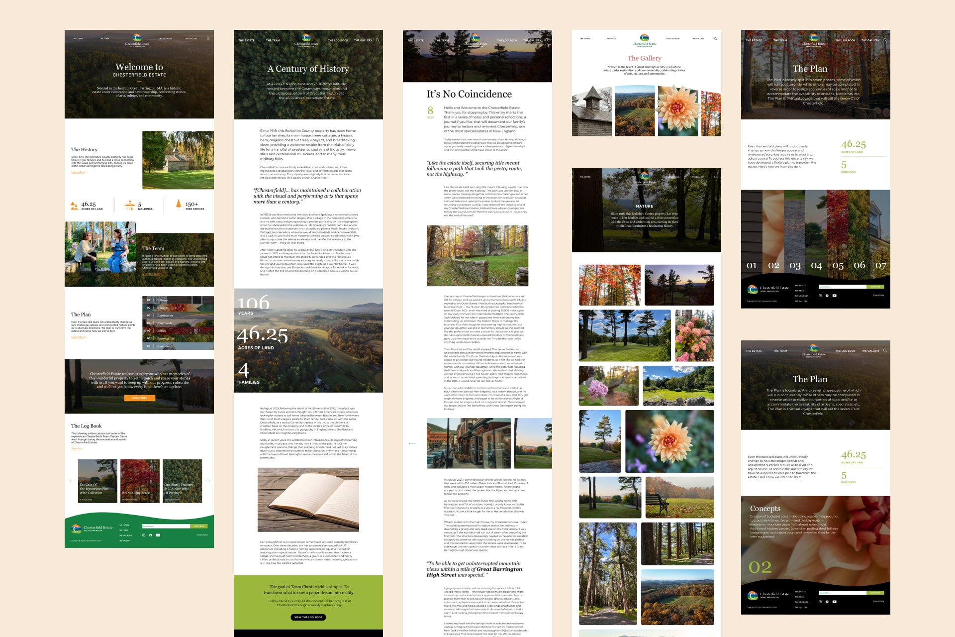 Chesterfield Estate Website