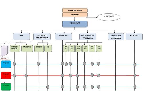 Organizaciona struktura u АSW inžinjeringu