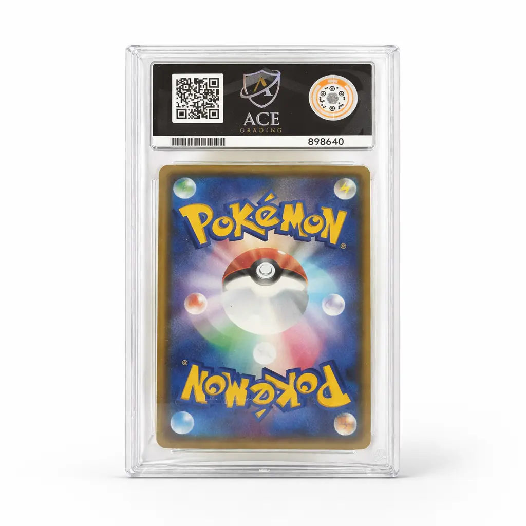 Graded Pokemon card secured with Cypheme label