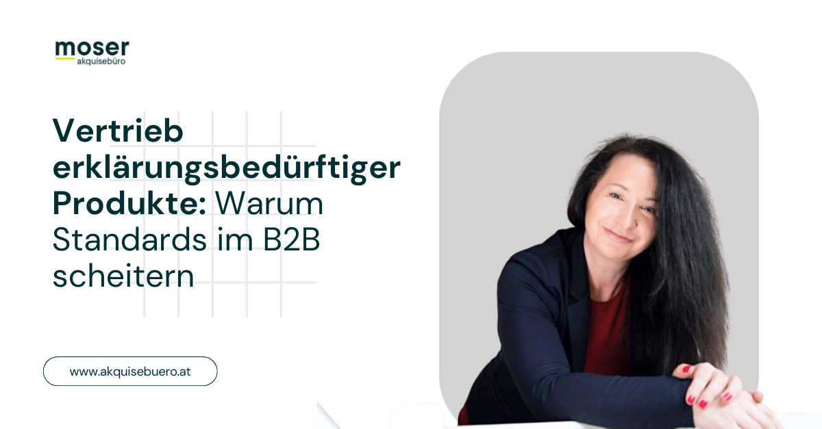 Warum Standard-Skripte im B2B nicht reichen – und wie man komplexe, erklärungsbedürftige Produkte erfolgreich verkauft.