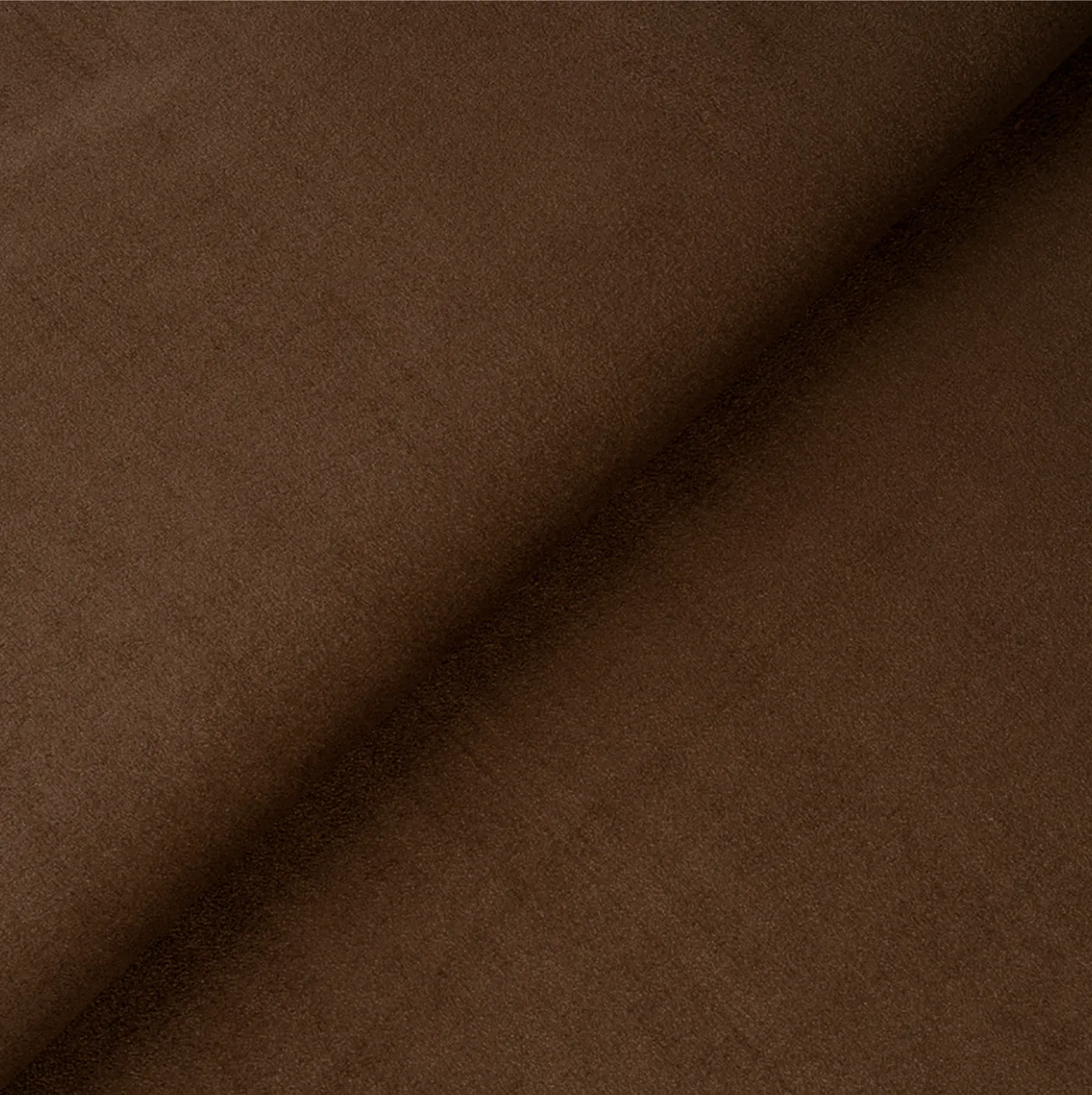 Nubuk kleurstaal Cacao, diep donkerbruin, voor de cover van het fotoalbum