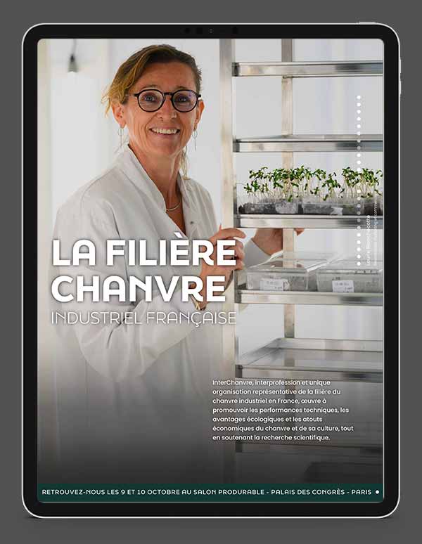 Portrait d'une chercheuse en laboratoire, site InterChanvre