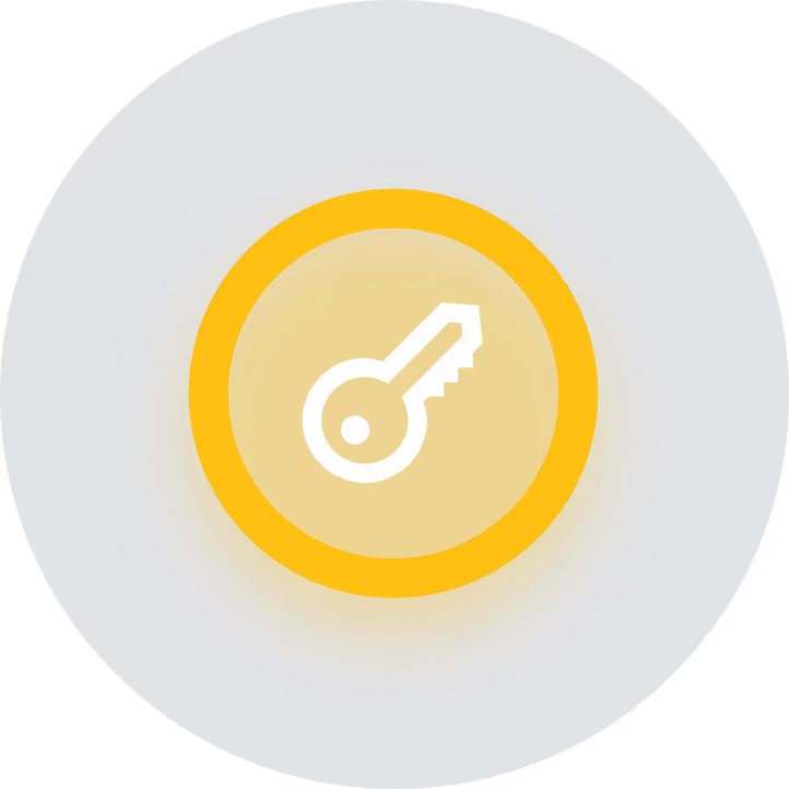 Magnifying glass icon with a checkmark