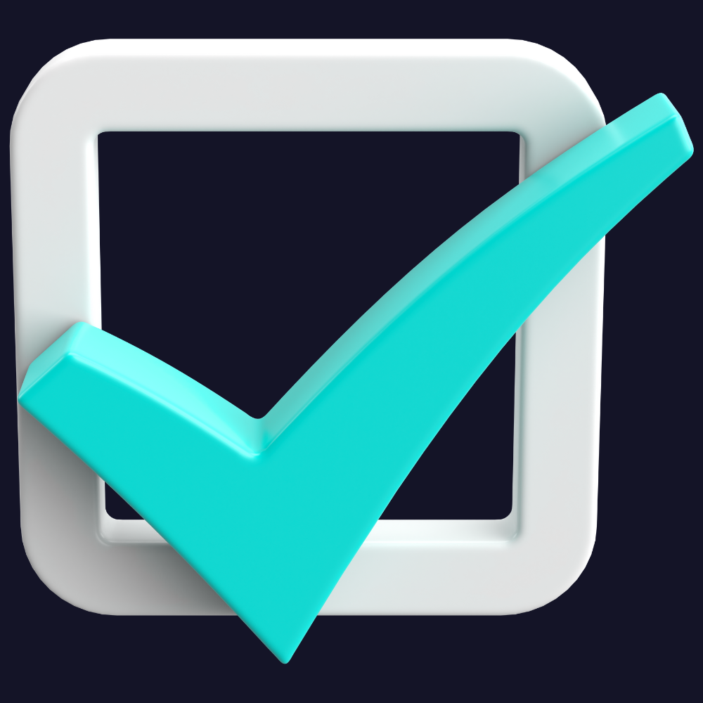 Shield with check in the center 