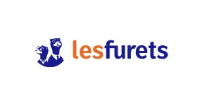 Logo Les furets, bleu et orange
