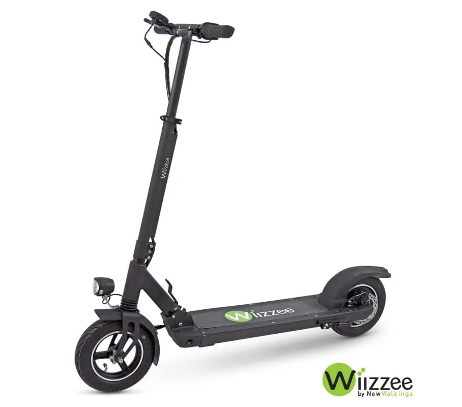 Une trottinette wiizbee grise