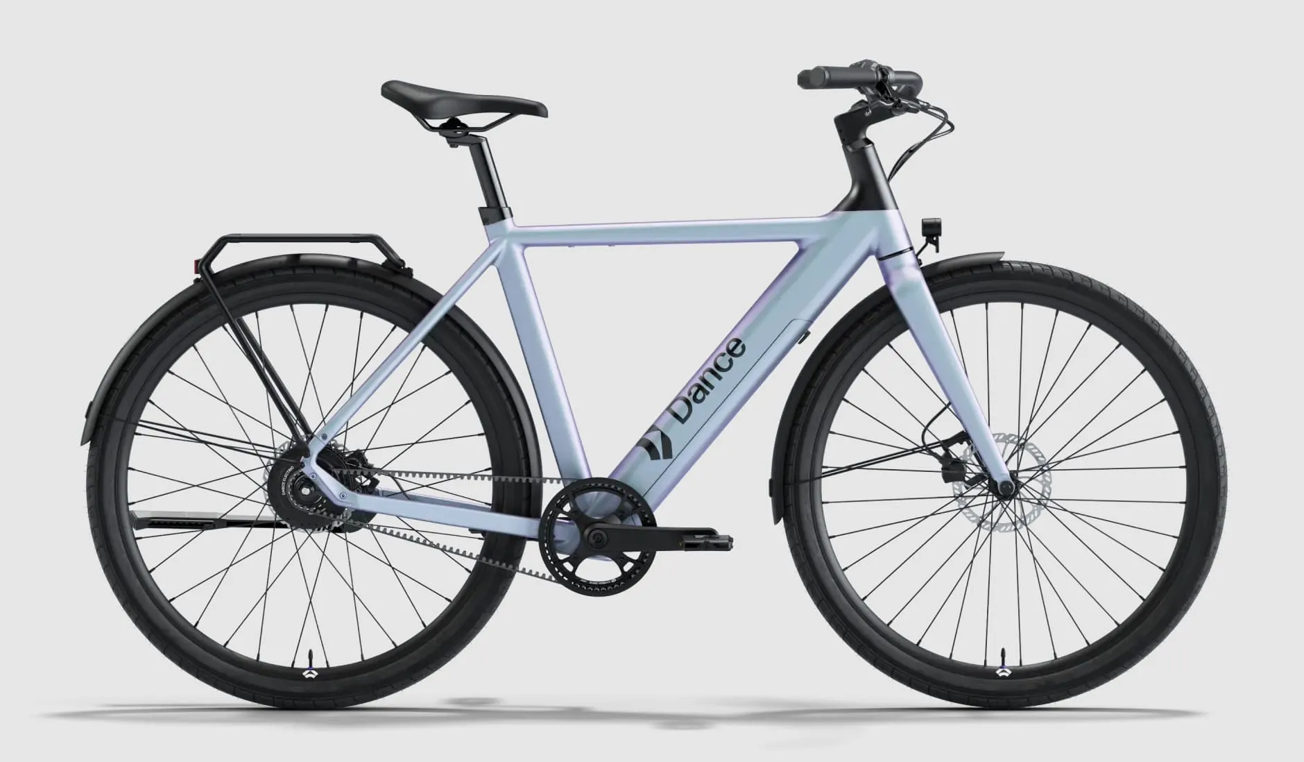 Vélo électrique gris de la marque Dance