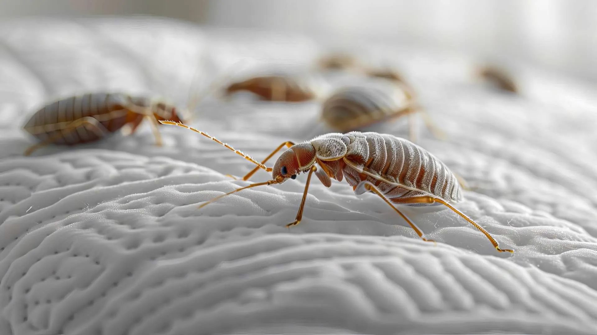 Des punaises de lit sur un matelas