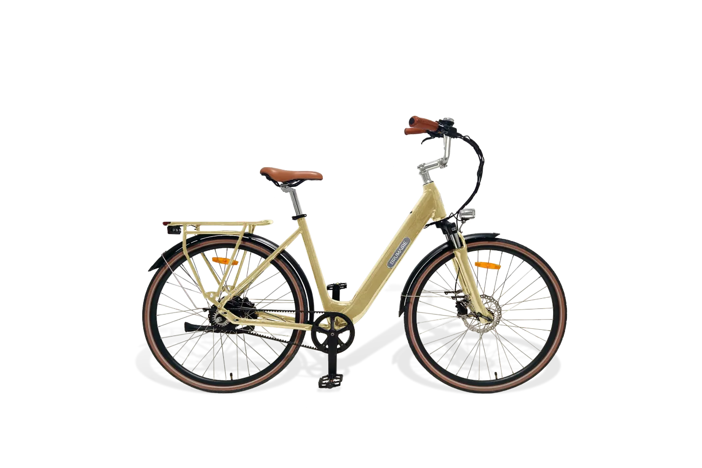 Un vélo Folio Brumaire beige
