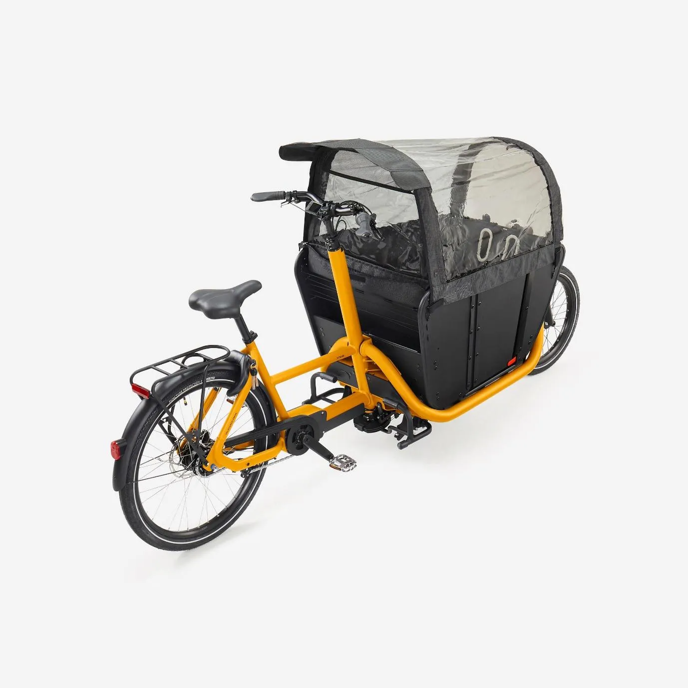 Le vélo Btwin F900E sur un fond blanc