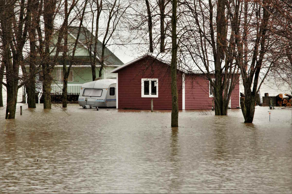 Une maison dans l'eau