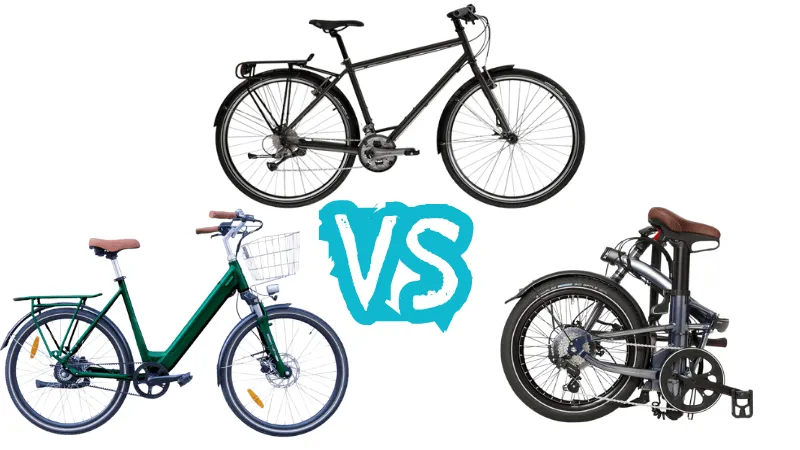 Affiches : vélo électrique vs vélo pliant