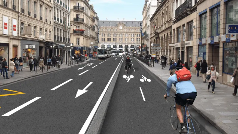 Piste cyclables ville