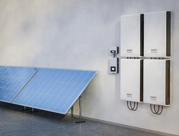 Un kit de panneaux solaires installé  en extérieur