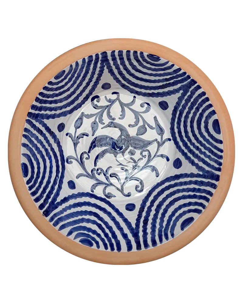 Garza Traditional Spanish Lebrillo in Blue