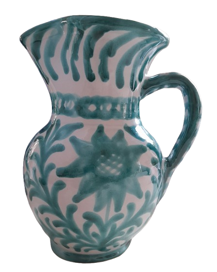 Girasol Fajalauza Small Pitcher in Green