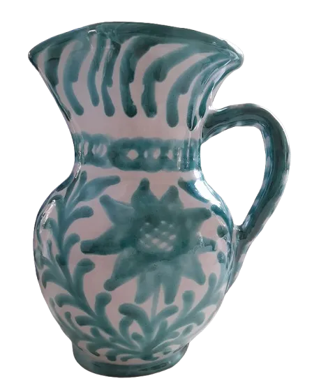Girasol Fajalauza Small Pitcher in Green
