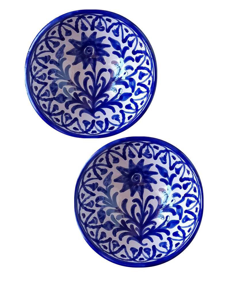 Girasol Fajalauza Bowl in Blue - Set of 4