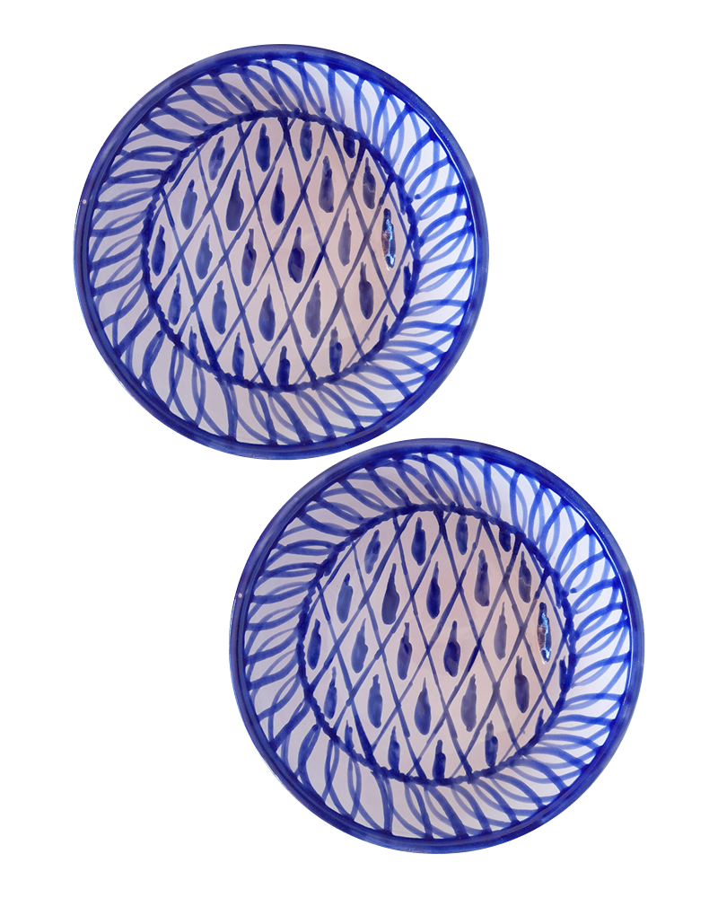 Pipas Fajalauza Bowl in Blue - Set of 4 