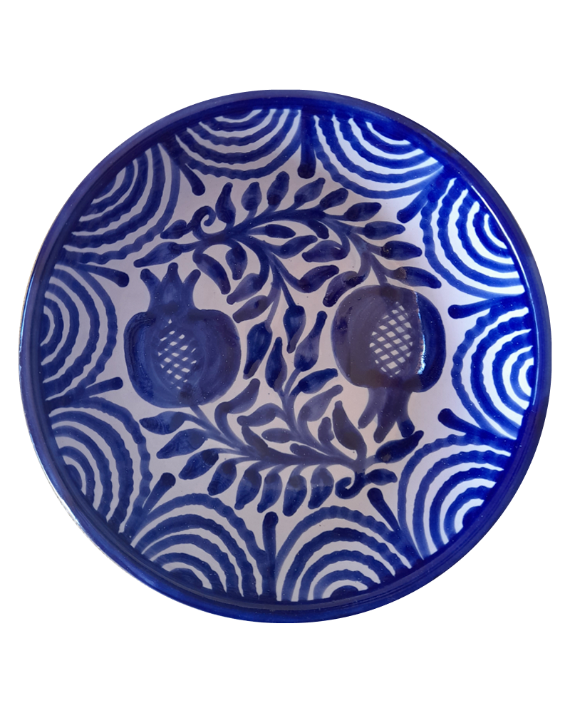 Gemelas Fajalauza Round Serving Bowl in Blue