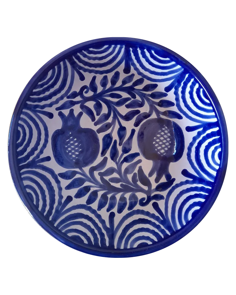 Gemelas Fajalauza Round Serving Bowl in Blue