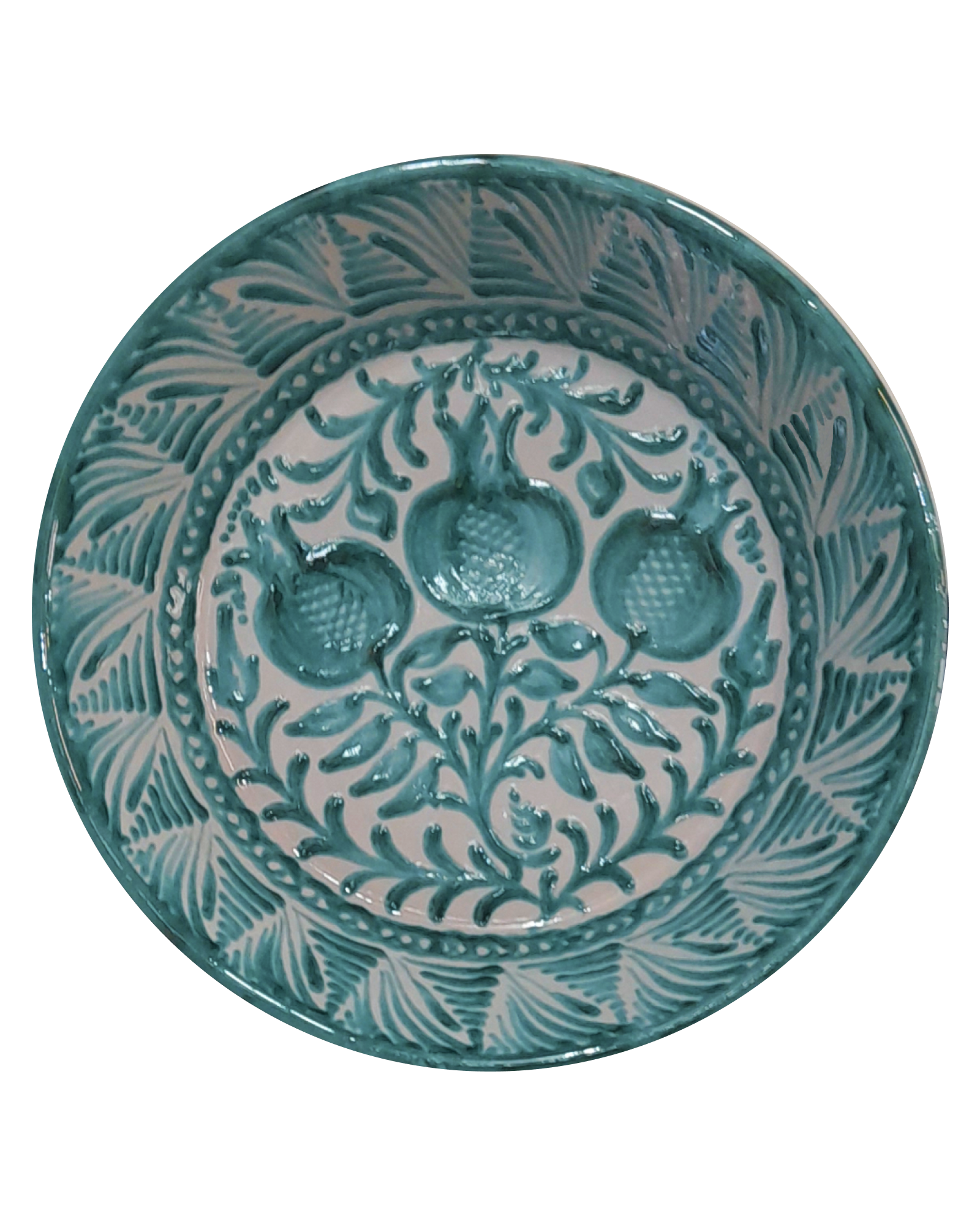 Granado Fajalauza Lebrillo Serving Bowl in Green