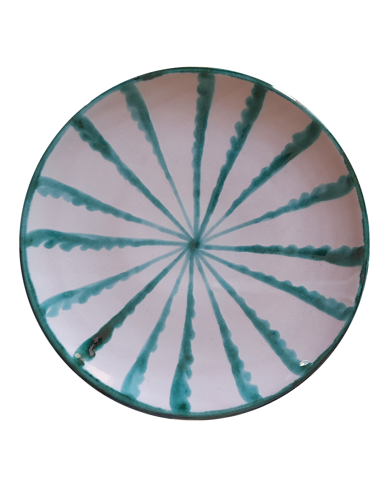 Palmilla Fajalauza Plate in Green