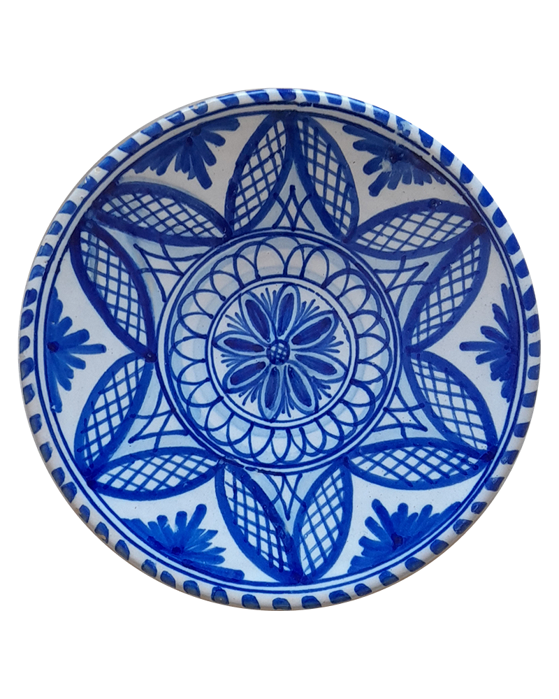 Vintage Hand Painted Spanish Plate - Set of 2