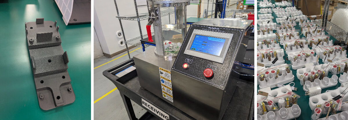 Device Verification Testing (DVT) Example Images of Testing and Test Fixtures