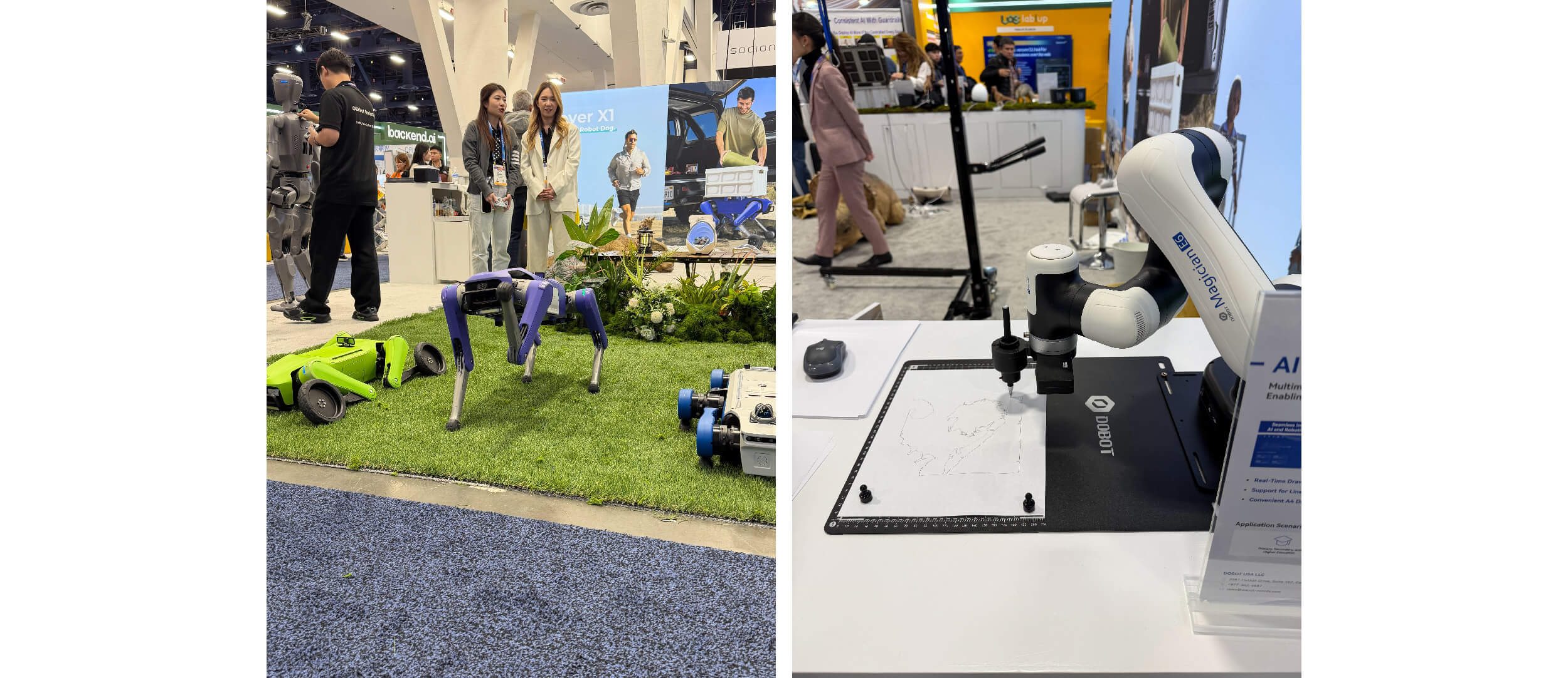 CES 2026 Trends included a robotic dog and a robotic drawing arm