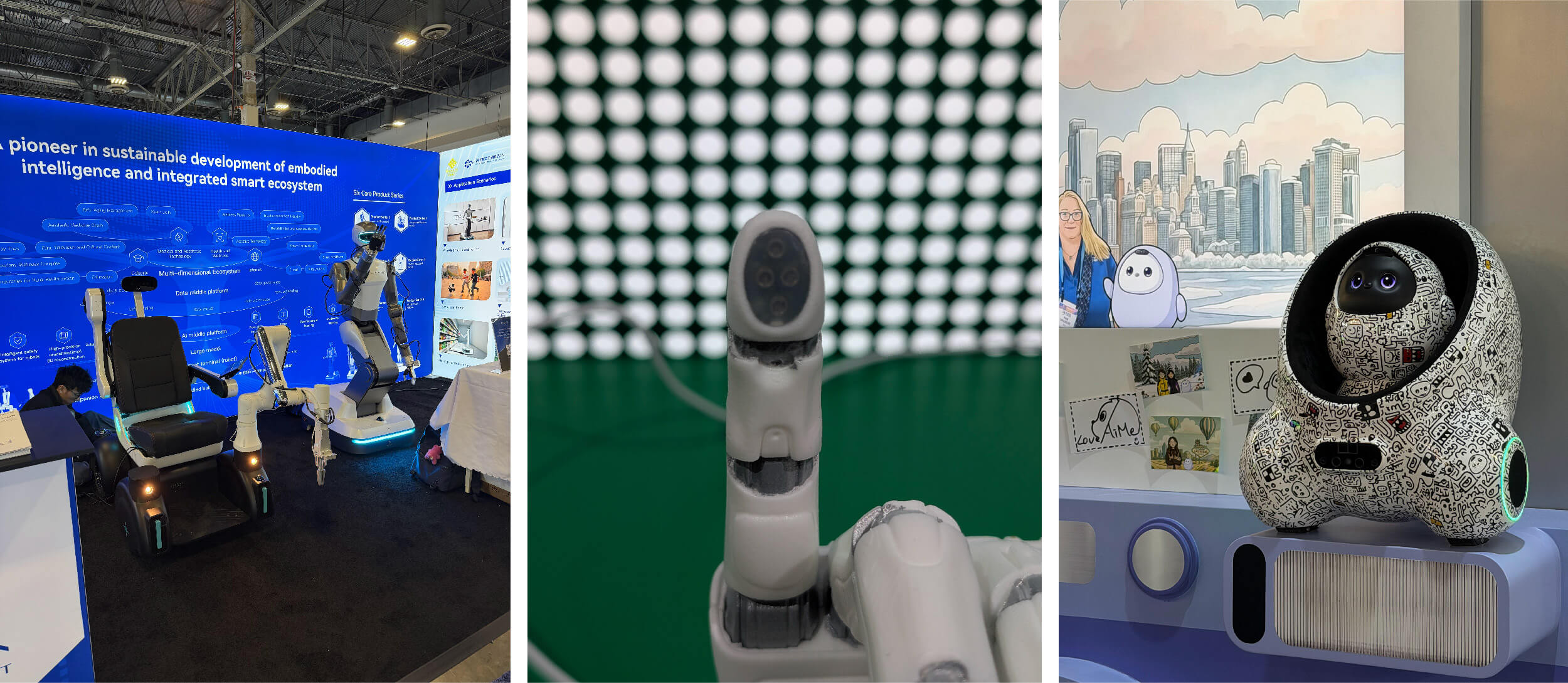 Small and large robots found at CES 2026