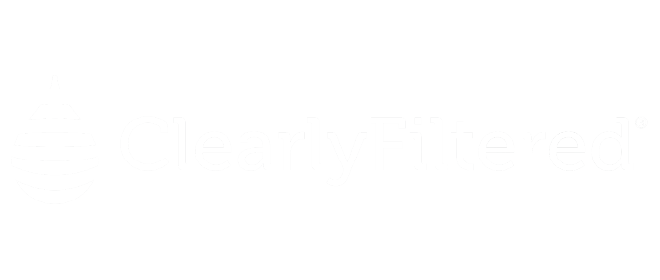 Clearly Filtered Logo, Client of Hatch Product Design and Development