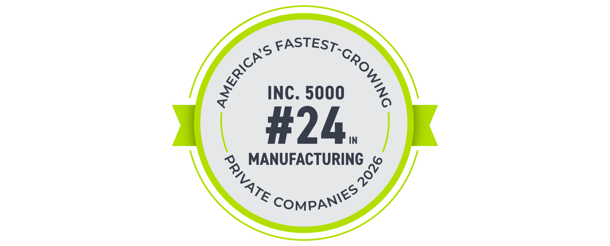 Hatch Product Development Ranks No. 24 in Manufacturing on the Inc. 5000 List of America's Fastest-Growing Private Companies