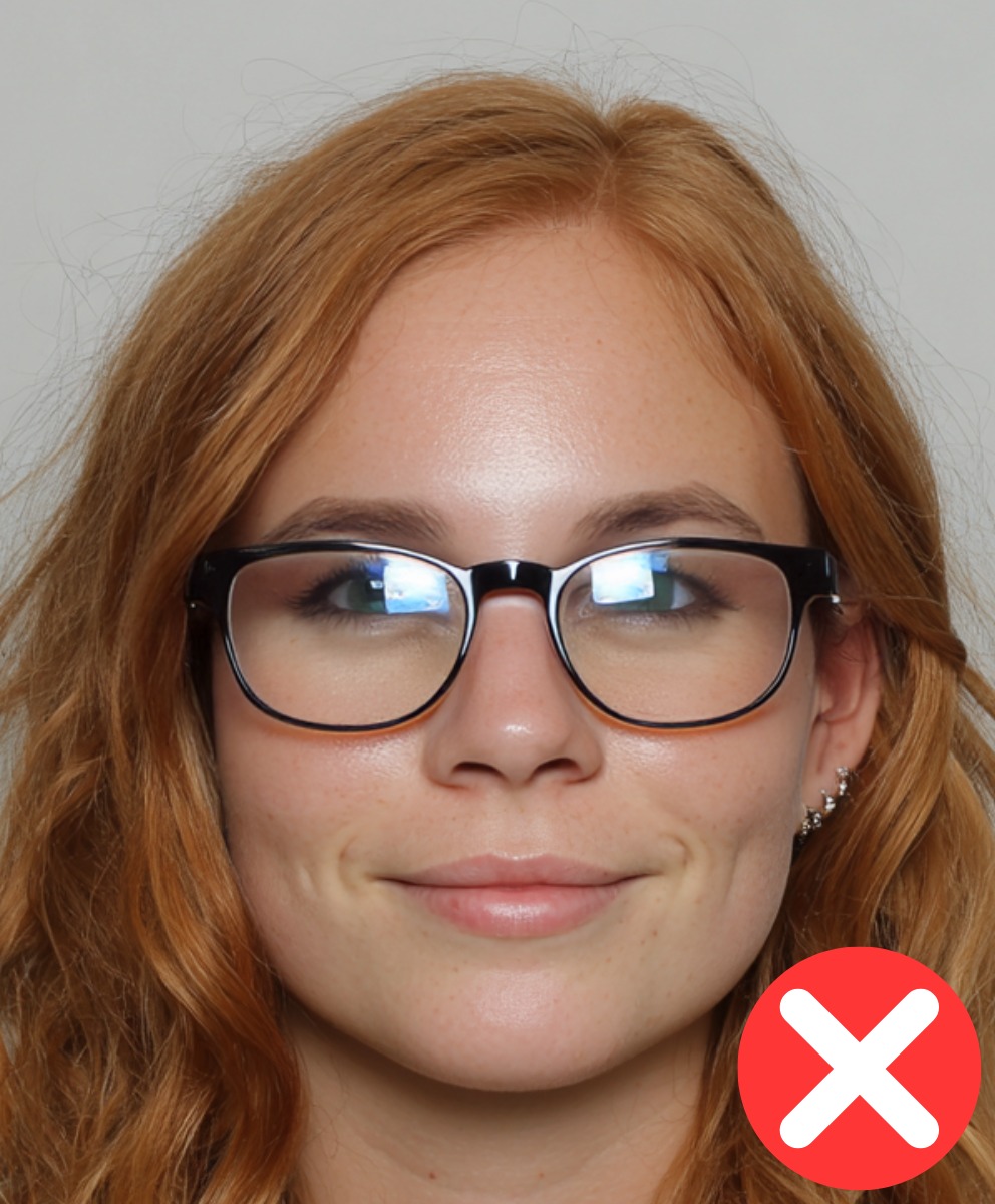 Reflexo do flash na câmera