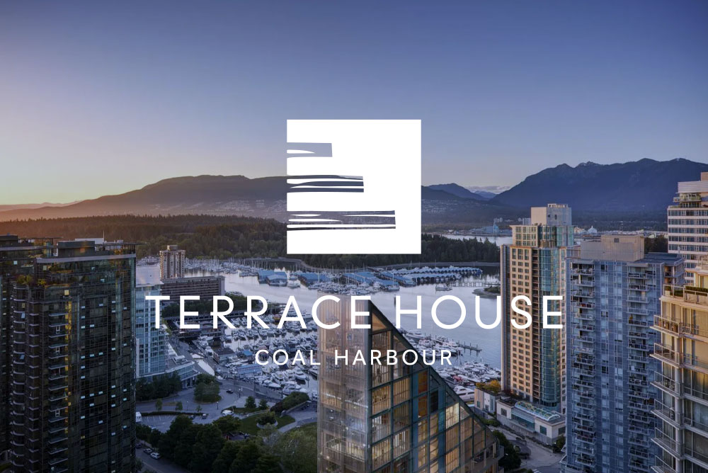 Terrace House Coal Harbour Vancouver — luxury branded residence brand identity by Brandteliers, architecture by Pritzker laureate Shigeru Ban
